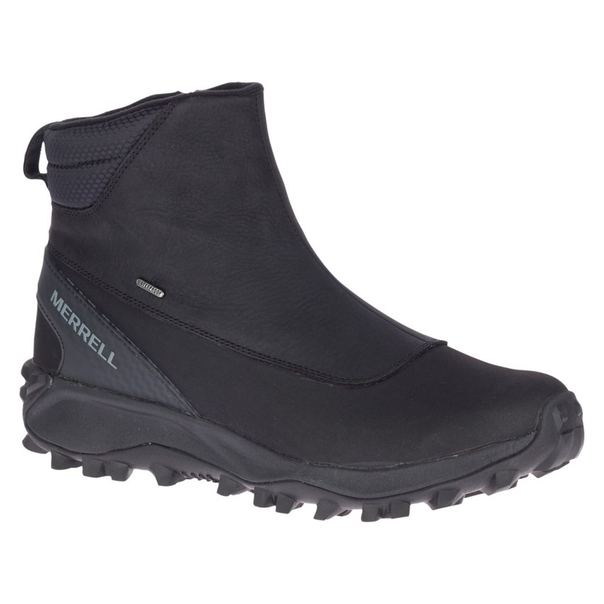 Bottes Merrell Thermo Kiruna Mid Zip Waterproof Noir Homme | U.F.BGHJ